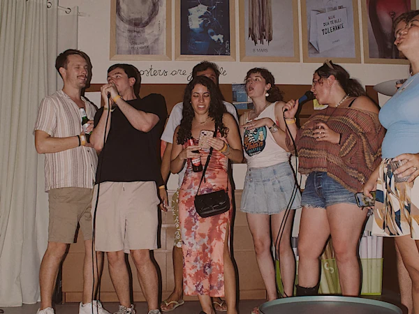 Group of travelers at TripN Hostel