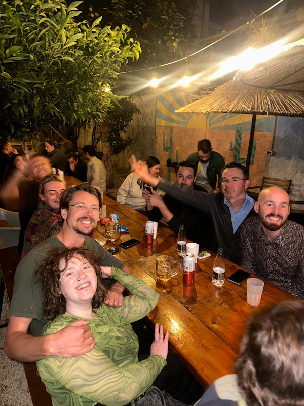 Volunteer group at TripN Hostel
